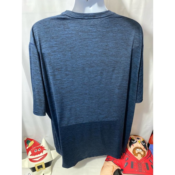 Liberty Pro Mens Size 4XL Blue Short Sleeve Crew Neck Polyester Blend T-Shirt - Picture 5 of 9